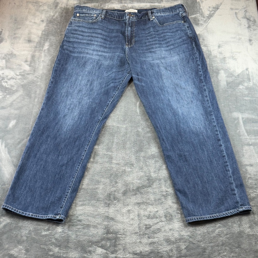 Lucky Brand 181 Relaxed Straight Mens Blue Jeans 42x32 Medium Wash 7M13729